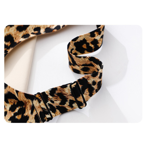 Sweet Curves - Leopard Print Soft Support Bra