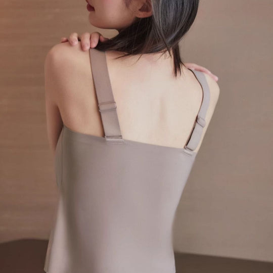Sweet Veronica - Seamless Tank with Wide Adjustable Straps Supports