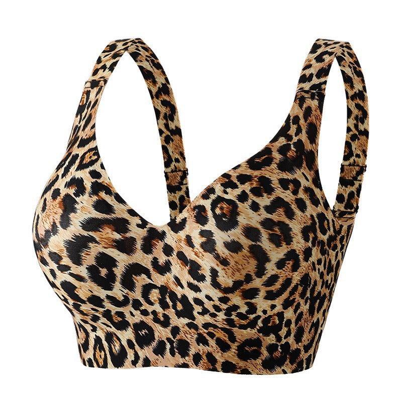 Sweet Curves - Leopard Print Soft Support Bra