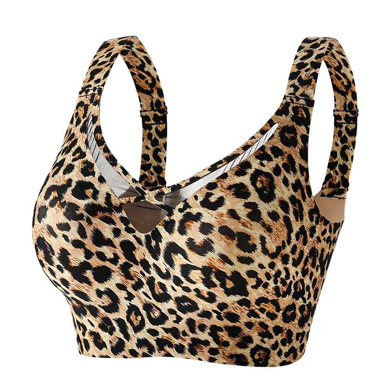 Sweet Curves - Leopard Print Soft Support Bra