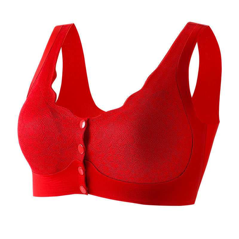 Sweet Helen - Front Buckle Seamless Non-rimless Bra