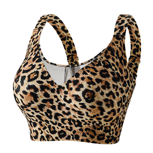 Sweet Curves - Leopard Print Soft Support Bra