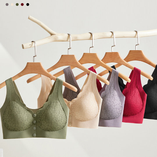 Sweet Helen - Front Buckle Seamless Non-rimless Bra