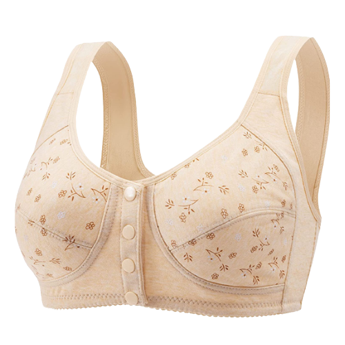 Sweet Floral - Full Cotton Front Closure Bra