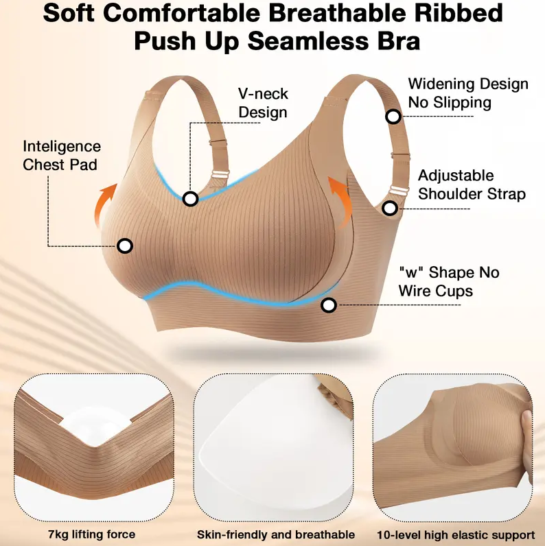 Sweet Shape - Subtle Striped Seamless Bra