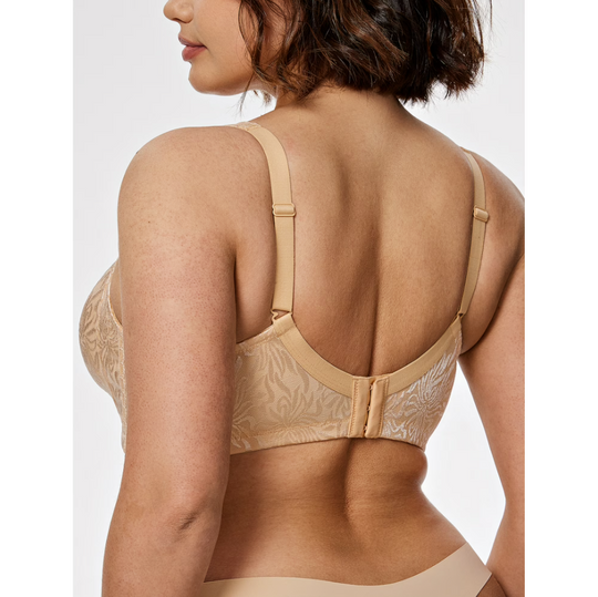 Sweet Floral - Minimizer Wire-Free Bra Plus Size