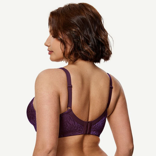 Sweet Floral - Minimizer Wire-Free Bra Plus Size