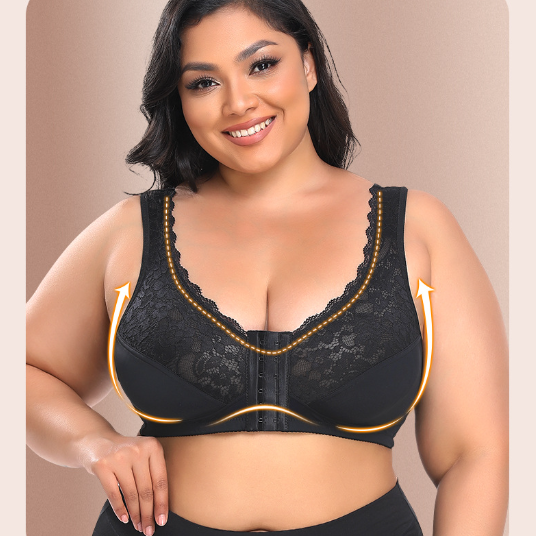 Sweet Hanna - Plus Size Front Closure Posture Bra