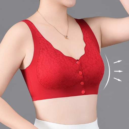 Sweet Helen - Front Buckle Seamless Non-rimless Bra