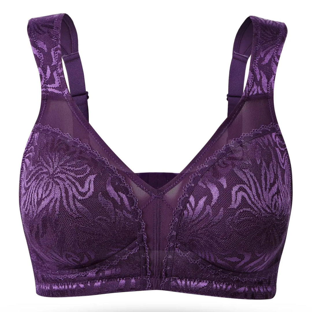 Sweet Floral - Minimizer Wire-Free Bra Plus Size