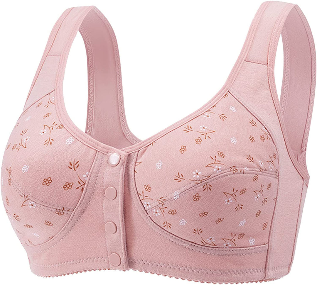 Sweet Floral - Full Cotton Front Closure Bra