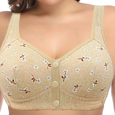 Sweet Floral - Full Cotton Front Closure Bra