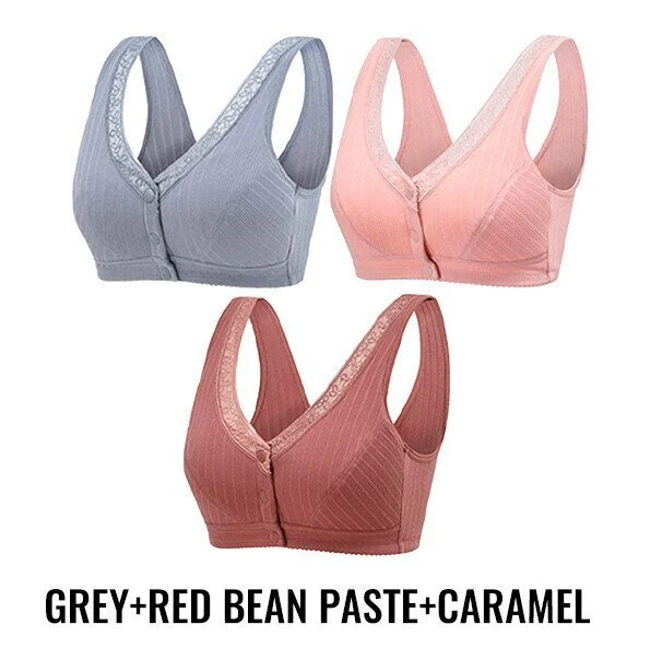 Sweet Bloom - Soft Cup Wireless Front Button Bra