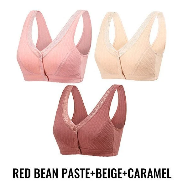 Sweet Bloom - Soft Cup Wireless Front Button Bra