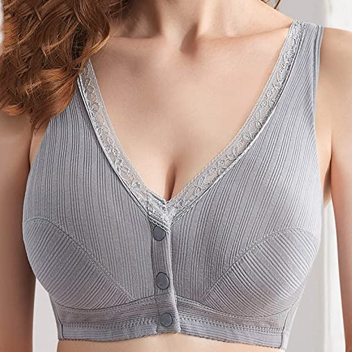 Sweet Bloom - Soft Cup Wireless Front Button Bra